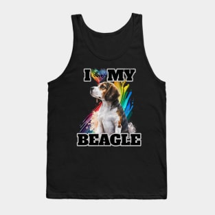 I Love My Beagle Tank Top